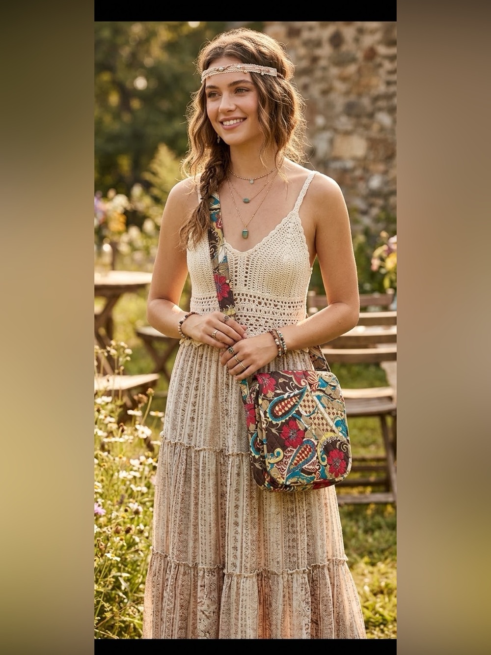 Belvah Fall Paisley Crossbody Bag